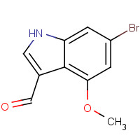 1202766-19-5 6-bromo-4-methoxy-1H-indole-3-carbaldehyde chemical structure