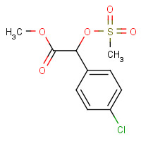 186025-92-3 methyl 2-(4-chlorophenyl)-2-methylsulfonyloxyacetate chemical structure