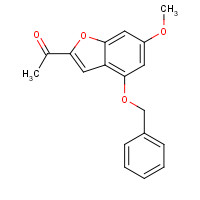 1476847-51-4 1-(6-methoxy-4-phenylmethoxy-1-benzofuran-2-yl)ethanone chemical structure