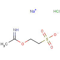 52914-43-9 sodium;2-ethanimidoyloxyethanesulfonate;hydrochloride chemical structure
