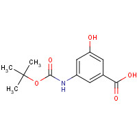 232595-59-4 3-hydroxy-5-[(2-methylpropan-2-yl)oxycarbonylamino]benzoic acid chemical structure