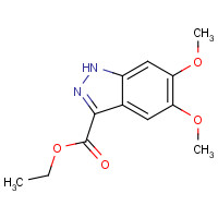 29281-06-9 ethyl 5,6-dimethoxy-1H-indazole-3-carboxylate chemical structure