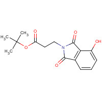 1256450-55-1 tert-butyl 3-(4-hydroxy-1,3-dioxoisoindol-2-yl)propanoate chemical structure