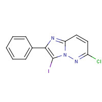 1023697-90-6 6-chloro-3-iodo-2-phenylimidazo[1,2-b]pyridazine chemical structure
