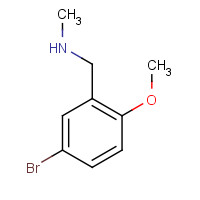 137469-70-6 1-(5-bromo-2-methoxyphenyl)-N-methylmethanamine chemical structure