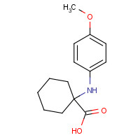 886496-96-4 1-(4-methoxyanilino)cyclohexane-1-carboxylic acid chemical structure