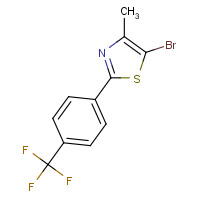 850375-27-8 5-bromo-4-methyl-2-[4-(trifluoromethyl)phenyl]-1,3-thiazole chemical structure