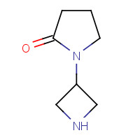 1257294-05-5 1-(azetidin-3-yl)pyrrolidin-2-one chemical structure