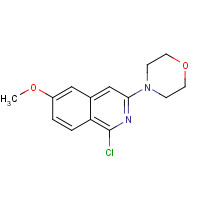 630424-48-5 4-(1-chloro-6-methoxyisoquinolin-3-yl)morpholine chemical structure