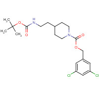 1613512-87-0 (3,5-dichlorophenyl)methyl 4-[2-[(2-methylpropan-2-yl)oxycarbonylamino]ethyl]piperidine-1-carboxylate chemical structure