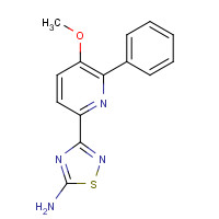 1179360-14-5 3-(5-methoxy-6-phenylpyridin-2-yl)-1,2,4-thiadiazol-5-amine chemical structure