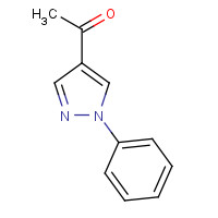 3968-40-9 1-(1-phenylpyrazol-4-yl)ethanone chemical structure