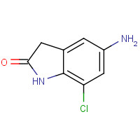 1266336-51-9 5-amino-7-chloro-1,3-dihydroindol-2-one chemical structure