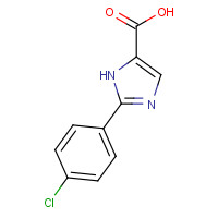 34626-05-6 2-(4-chlorophenyl)-1H-imidazole-5-carboxylic acid chemical structure
