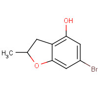 1207176-06-4 6-bromo-2-methyl-2,3-dihydro-1-benzofuran-4-ol chemical structure
