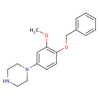 142353-49-9 1-(3-methoxy-4-phenylmethoxyphenyl)piperazine chemical structure