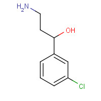 1221187-20-7 3-amino-1-(3-chlorophenyl)propan-1-ol chemical structure