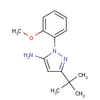 862368-61-4 5-tert-butyl-2-(2-methoxyphenyl)pyrazol-3-amine chemical structure