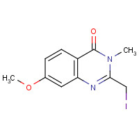 1263413-53-1 2-(iodomethyl)-7-methoxy-3-methylquinazolin-4-one chemical structure