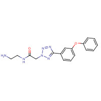 1305320-68-6 N-(2-aminoethyl)-2-[5-(3-phenoxyphenyl)tetrazol-2-yl]acetamide chemical structure