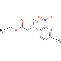 689259-30-1 ethyl 2-[methyl-(6-methyl-2-nitropyridin-3-yl)amino]acetate chemical structure