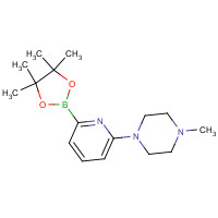 1310383-04-0 1-methyl-4-[6-(4,4,5,5-tetramethyl-1,3,2-dioxaborolan-2-yl)pyridin-2-yl]piperazine chemical structure