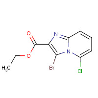 1000018-03-0 ethyl 3-bromo-5-chloroimidazo[1,2-a]pyridine-2-carboxylate chemical structure