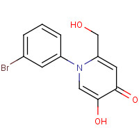 1333331-97-7 1-(3-bromophenyl)-5-hydroxy-2-(hydroxymethyl)pyridin-4-one chemical structure