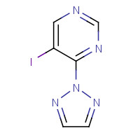 1356054-95-9 5-iodo-4-(triazol-2-yl)pyrimidine chemical structure