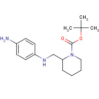 1159976-36-9 tert-butyl 2-[(4-aminoanilino)methyl]piperidine-1-carboxylate chemical structure