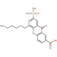 58761-87-8 5-hexyl-7-(methylsulfonimidoyl)-9-oxoxanthene-2-carboxylic acid chemical structure