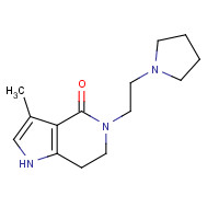945381-65-7 3-methyl-5-(2-pyrrolidin-1-ylethyl)-6,7-dihydro-1H-pyrrolo[3,2-c]pyridin-4-one chemical structure
