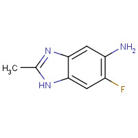 117275-69-1 6-fluoro-2-methyl-1H-benzimidazol-5-amine chemical structure