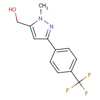 639784-65-9 [2-methyl-5-[4-(trifluoromethyl)phenyl]pyrazol-3-yl]methanol chemical structure