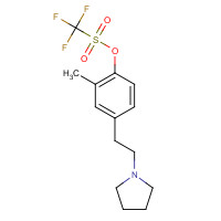 1147391-68-1 [2-methyl-4-(2-pyrrolidin-1-ylethyl)phenyl] trifluoromethanesulfonate chemical structure