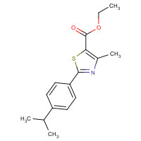 343322-54-3 ethyl 4-methyl-2-(4-propan-2-ylphenyl)-1,3-thiazole-5-carboxylate chemical structure