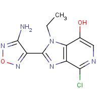 842149-46-6 2-(4-amino-1,2,5-oxadiazol-3-yl)-4-chloro-1-ethylimidazo[4,5-c]pyridin-7-ol chemical structure