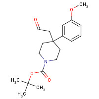 716359-52-3 tert-butyl 4-(3-methoxyphenyl)-4-(2-oxoethyl)piperidine-1-carboxylate chemical structure