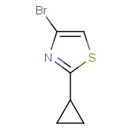 1086381-69-2 4-bromo-2-cyclopropyl-1,3-thiazole chemical structure