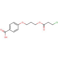 182922-16-3 4-[3-(3-chloropropanoyloxy)propoxy]benzoic acid chemical structure