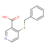 117569-88-7 4-benzylsulfanylpyridine-3-carboxylic acid chemical structure
