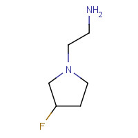477577-18-7 2-(3-fluoropyrrolidin-1-yl)ethanamine chemical structure