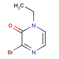 1187017-24-8 3-bromo-1-ethylpyrazin-2-one chemical structure