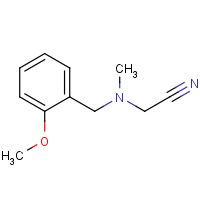 158663-50-4 2-[(2-methoxyphenyl)methyl-methylamino]acetonitrile chemical structure