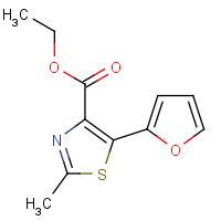 161198-47-6 ethyl 5-(furan-2-yl)-2-methyl-1,3-thiazole-4-carboxylate chemical structure