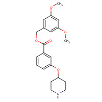 1443208-35-2 (3,5-dimethoxyphenyl)methyl 3-piperidin-4-yloxybenzoate chemical structure