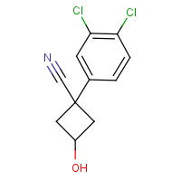 910028-75-0 1-(3,4-dichlorophenyl)-3-hydroxycyclobutane-1-carbonitrile chemical structure