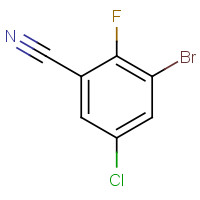 1160574-15-1 3-bromo-5-chloro-2-fluorobenzonitrile chemical structure