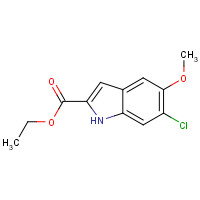 53995-79-2 ethyl 6-chloro-5-methoxy-1H-indole-2-carboxylate chemical structure