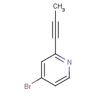 1383985-12-3 4-bromo-2-prop-1-ynylpyridine chemical structure